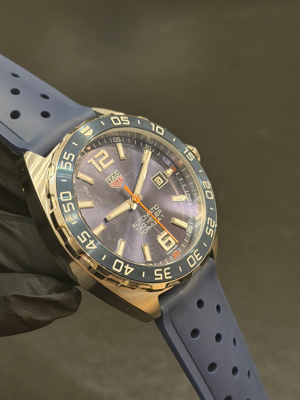 Tag Heuer Formula 1 Azul Borracha 43mm - Automático - Vidro Safira