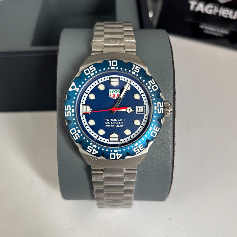 TAG Heuer Solargraph – Automático – Aço Inox – Vidro Safira – 38mm | Premium AAA+