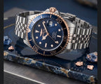 Relógio Invicta Automático Pro Diver Azul Bicolor Aço Inox Original - 42mm