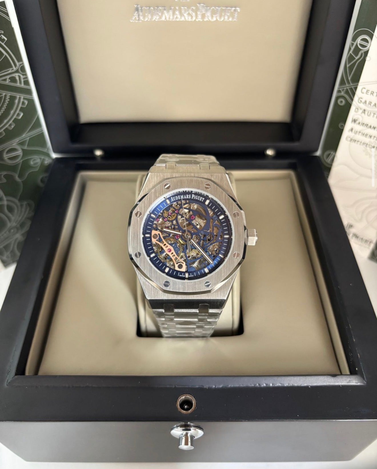 Relógio Audemars Piguet Royal Oak Skeleton Premium AAA+ Automático – Linha Top