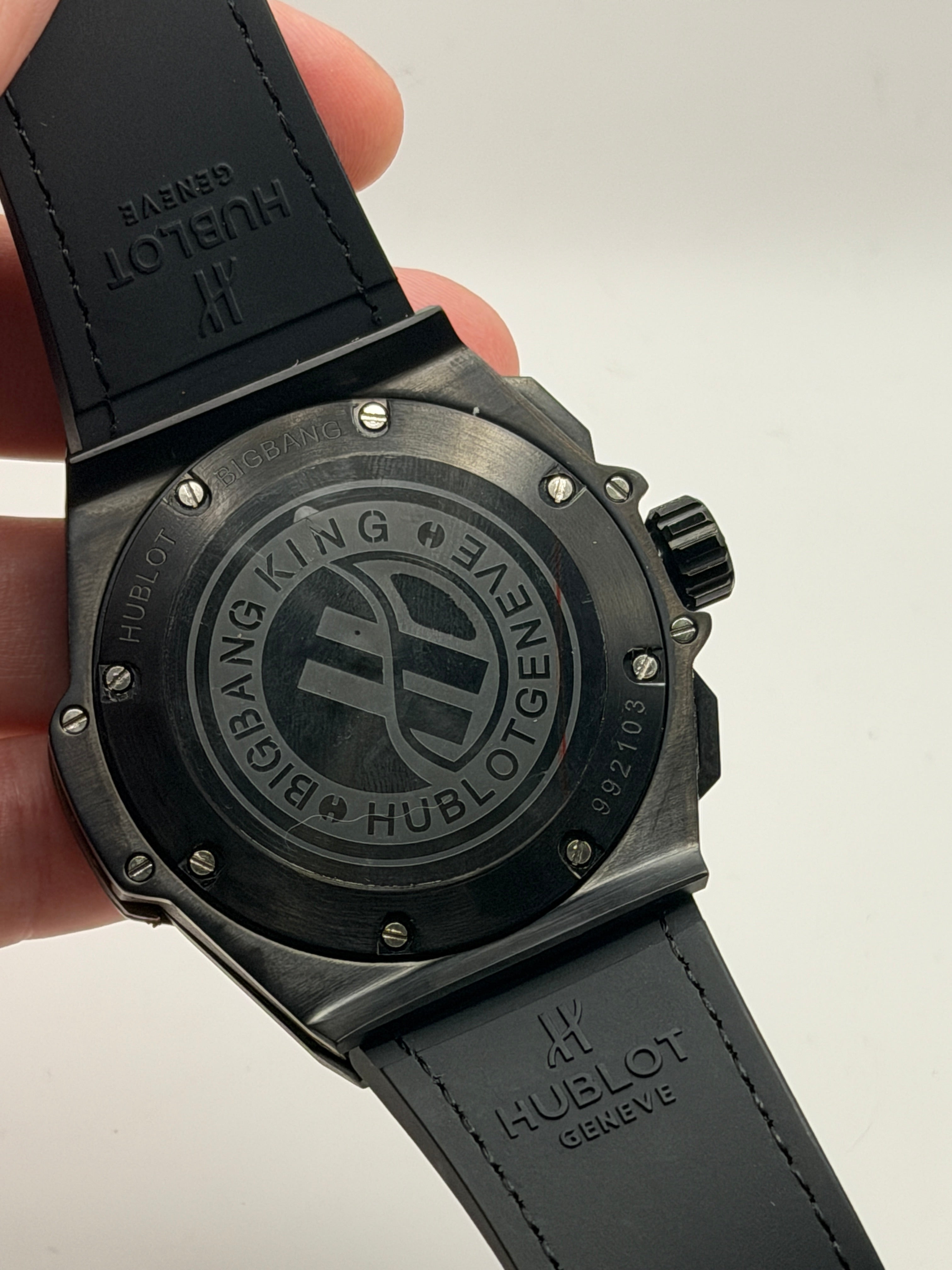 Hublot Geneve Skeleton Black Gold Premium AAA+ Cronógrafo Masculino