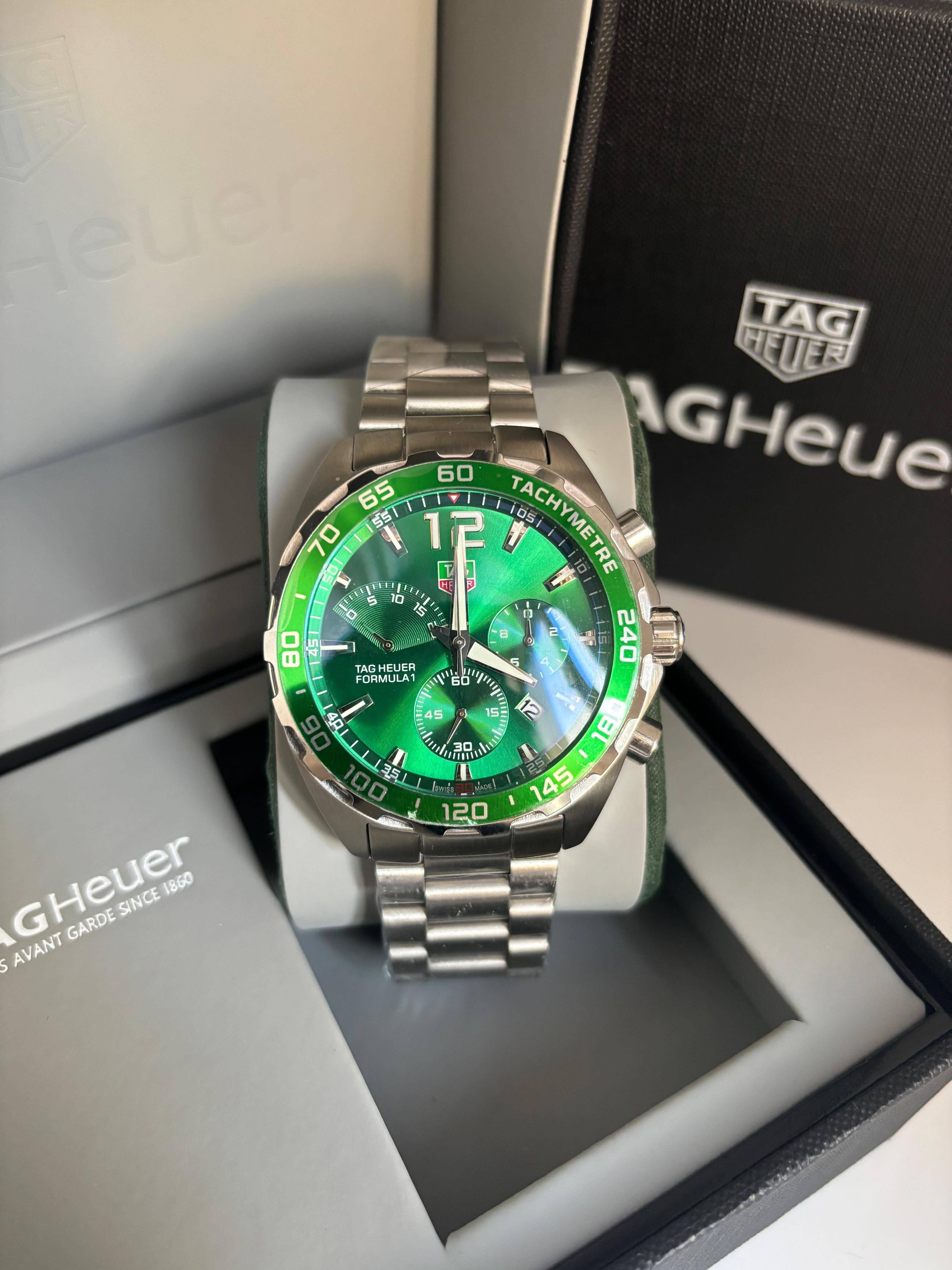 Relógio TAG Heuer Fórmula 1 – 43mm - Safira - Aço904l. - Linha Premium AAA+