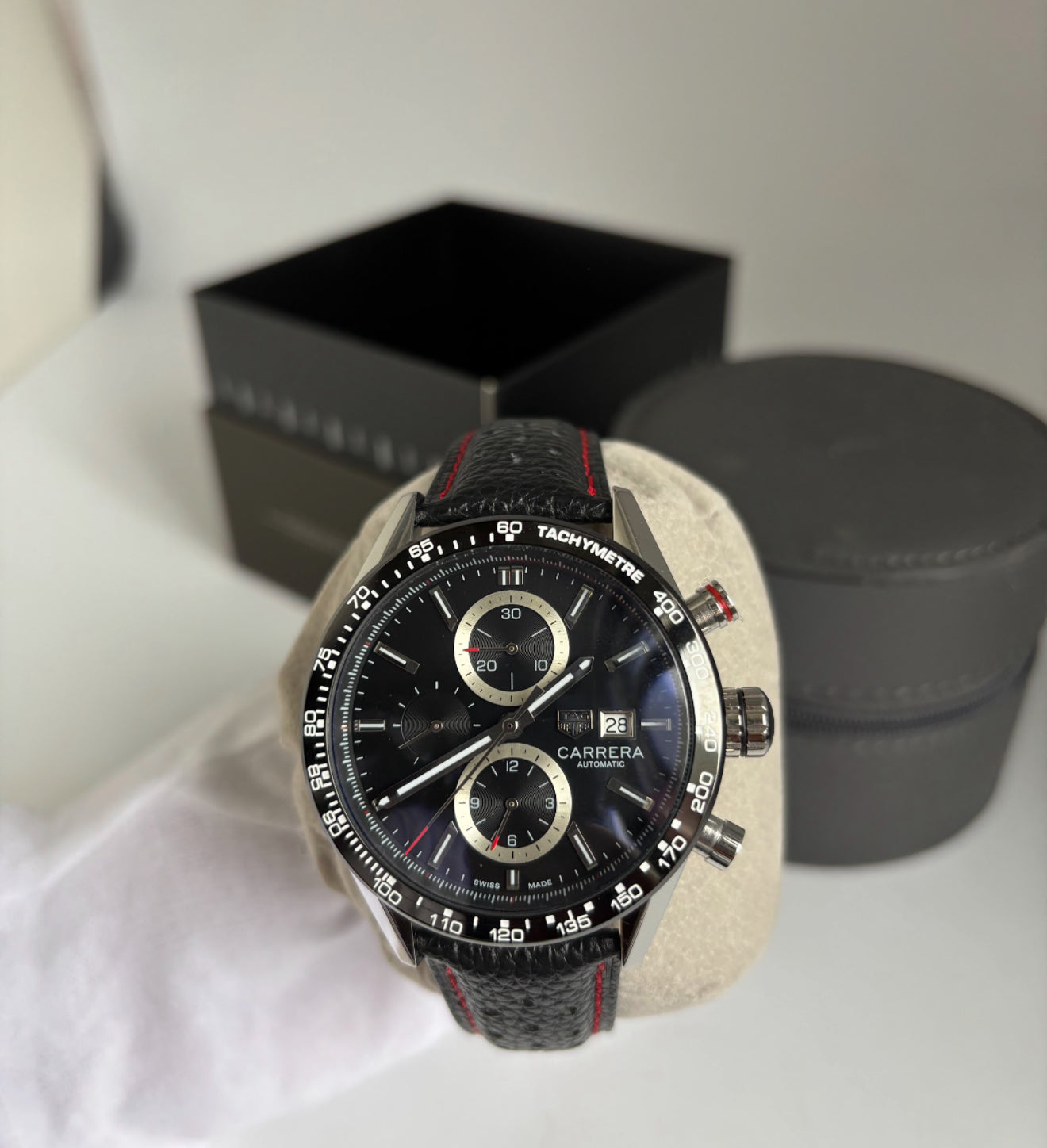 Relógio Tag Heuer Carrera Senna Premium AAA+ 43mm – Cronógrafo Automático Top de Linha