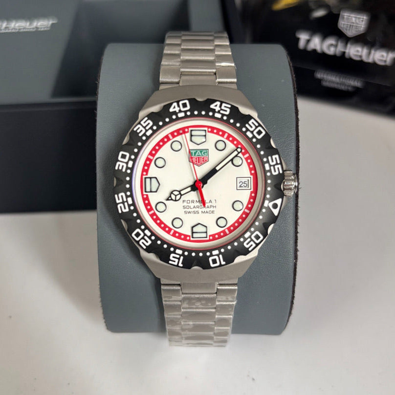 TAG Heuer Solargraph – Automático – Aço Inox – Vidro Safira – 38mm | Premium AAA+