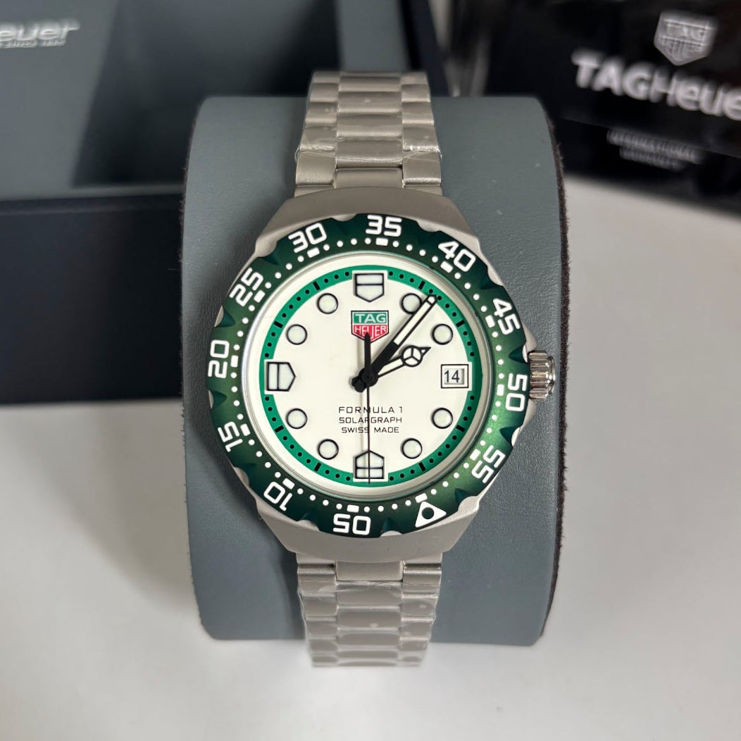 TAG Heuer Solargraph – Automático – Aço Inox – Vidro Safira – 38mm | Premium AAA+