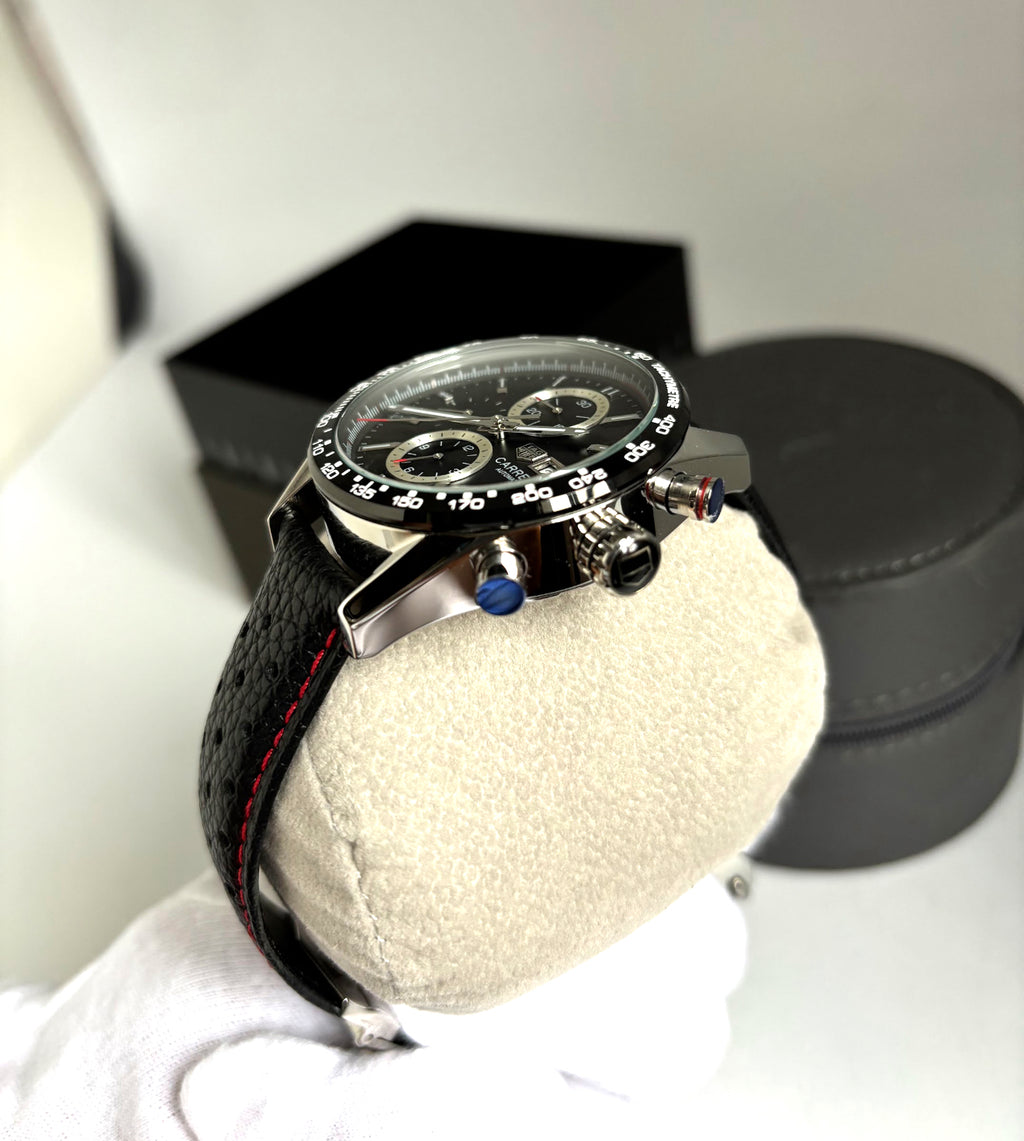 Relógio Tag Heuer Carrera Senna Premium AAA+ 43mm – Cronógrafo Automático Top de Linha
