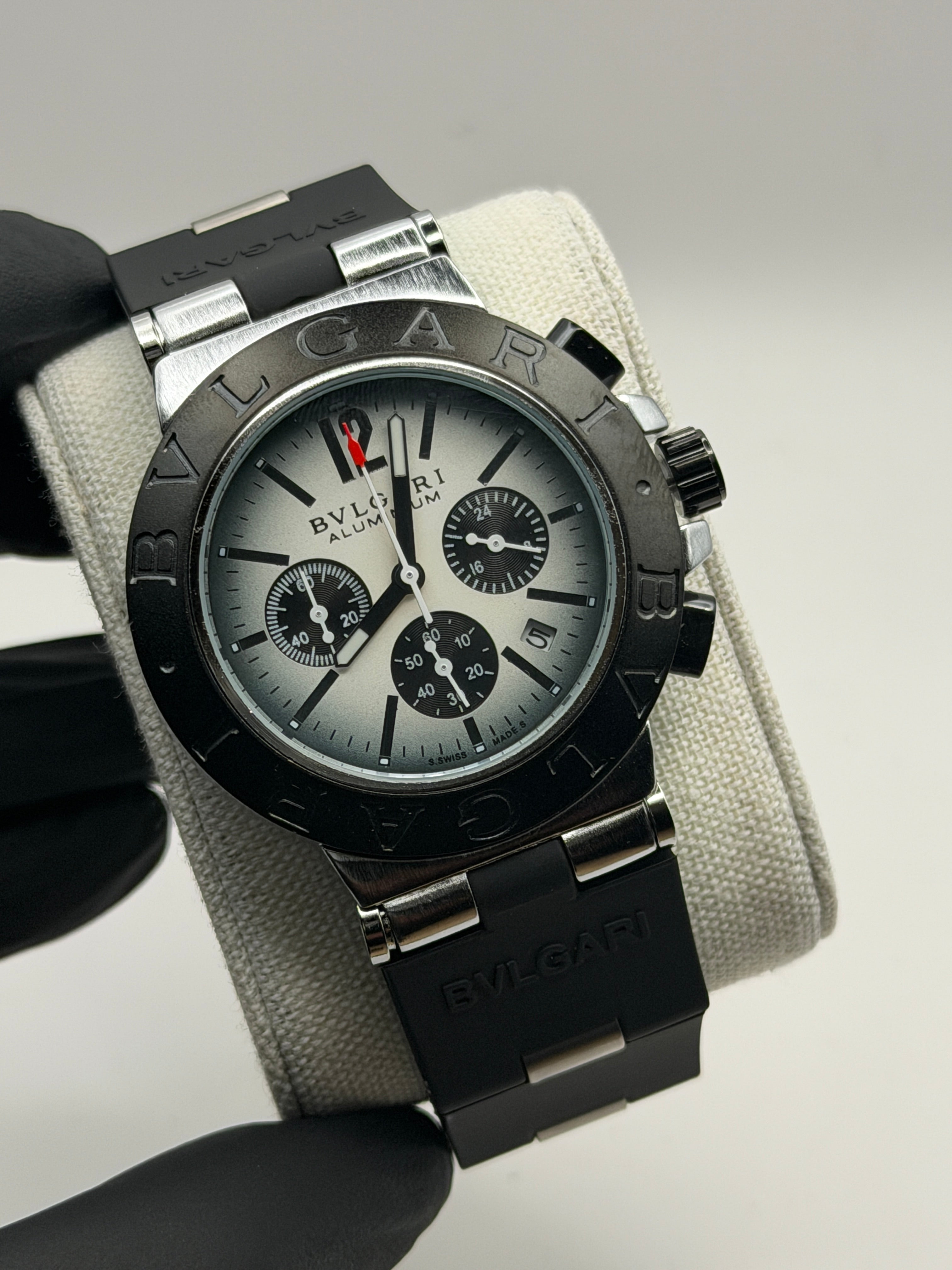 Relógio Bvlgari Aluminium Cronógrafo Masculino - Linha AA+