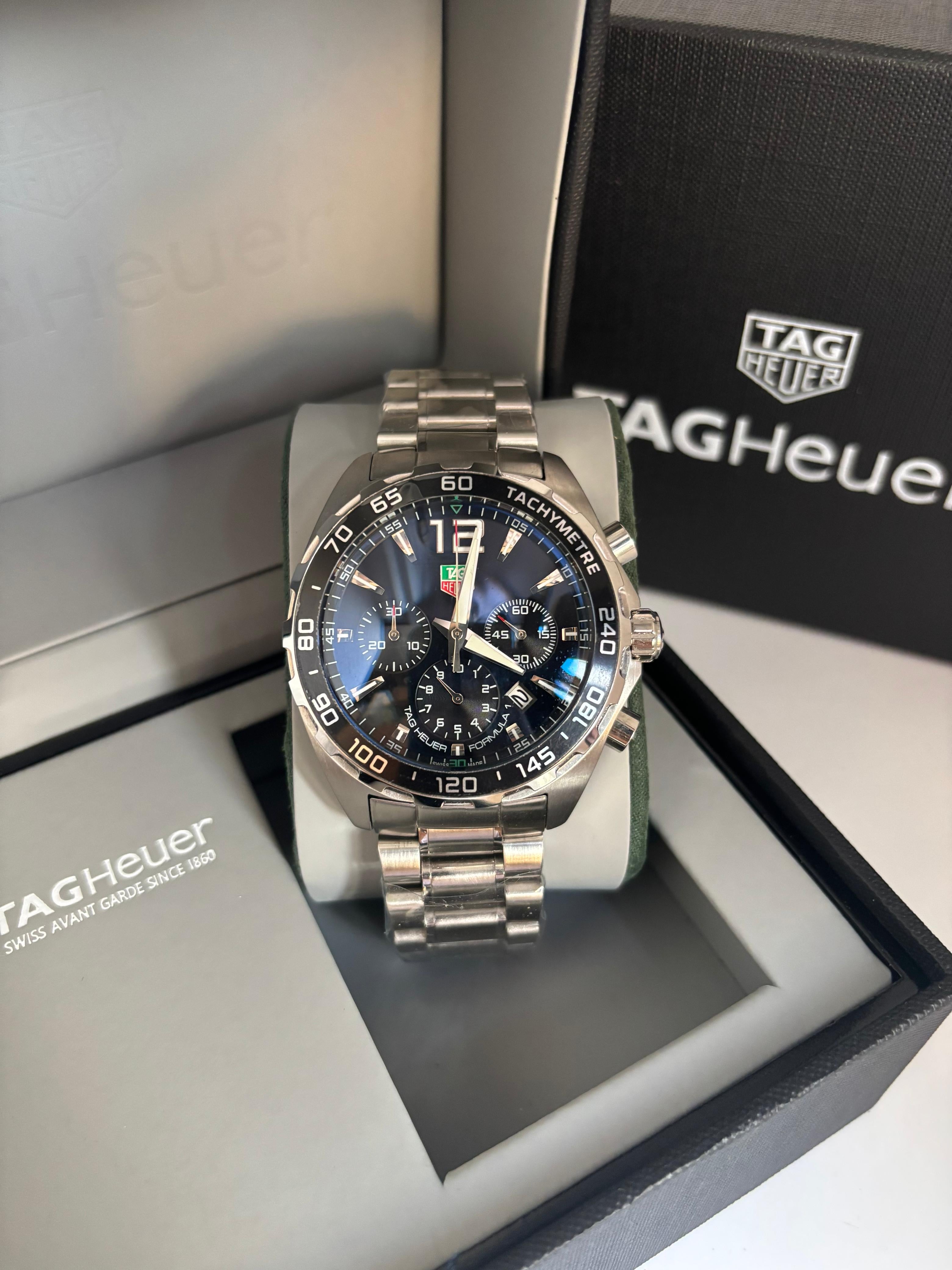 Relógio TAG Heuer Fórmula 1 – 43mm - Safira - Aço904l. - Linha Premium AAA+