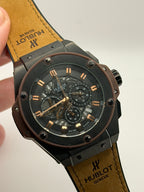 Hublot Geneve Skeleton Black Gold Premium AAA+ Cronógrafo Masculino