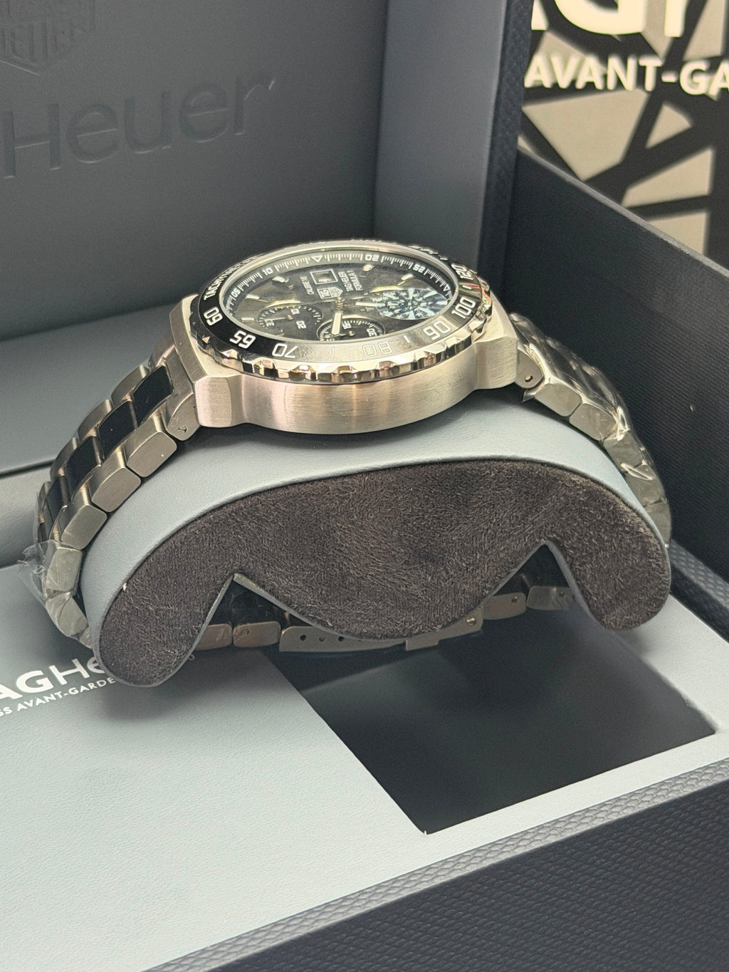 Relogio Tag Formula 1 - Cinza e Preto - Prm AAA+