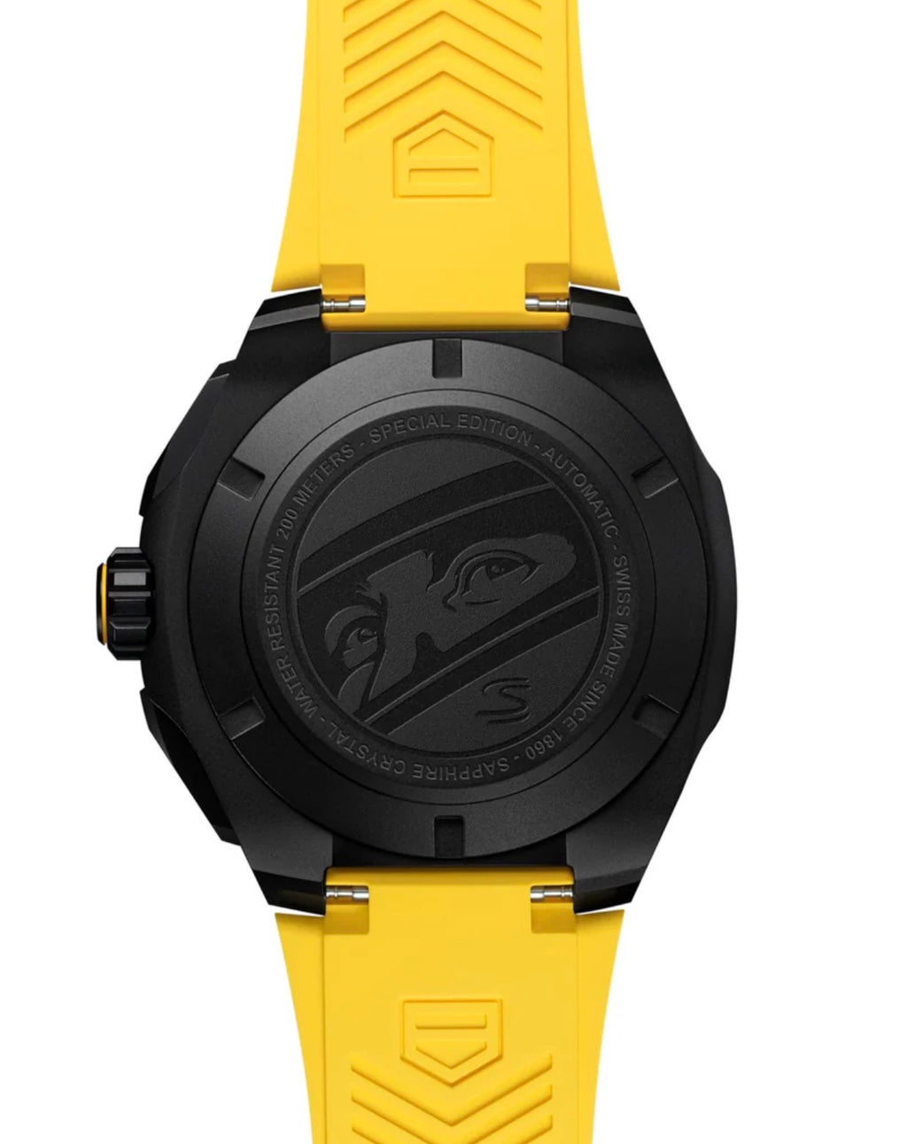 TAG Heuer Formula 1 Senna – Chronograph – Preto – Pulseira Borracha Amarela – 43mm | Premium AAA+