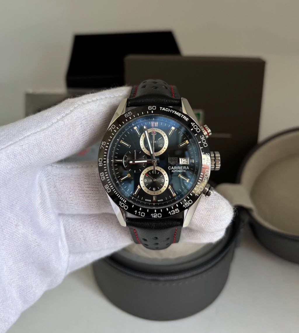 Relógio Tag Heuer Carrera Senna Premium AAA+ 43mm – Cronógrafo Automático Top de Linha