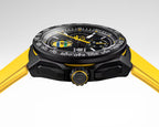 TAG Heuer Formula 1 Senna – Chronograph – Preto – Pulseira Borracha Amarela – 43mm | Premium AAA+