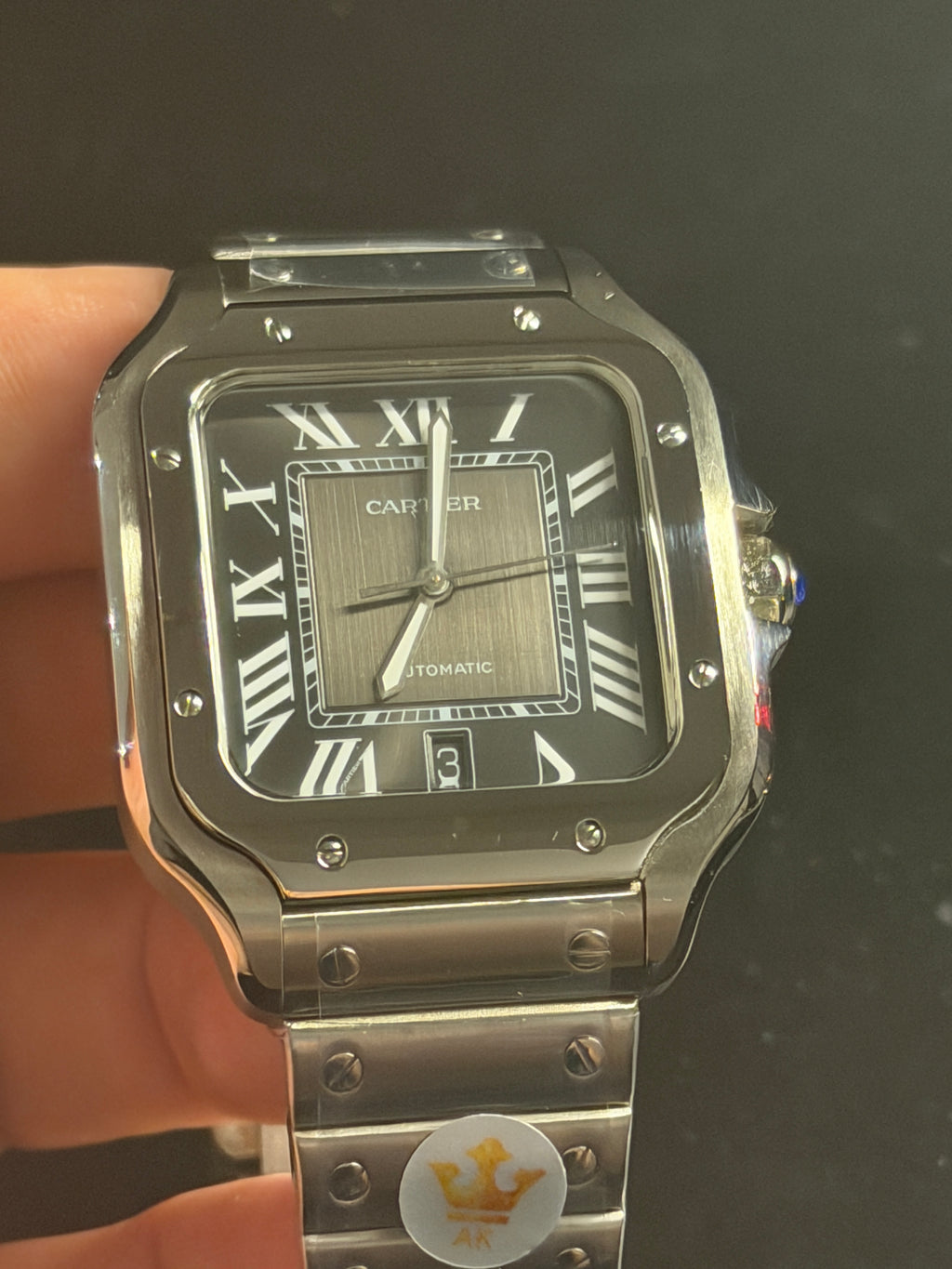 Cartier Santos Automático – Premium AAA+ | Vidro Safira | Top de Linha