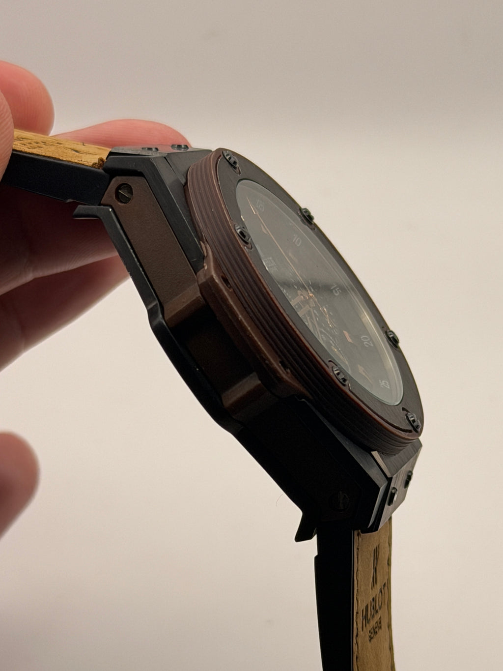 Hublot Geneve Skeleton Black Gold Premium AAA+ Cronógrafo Masculino