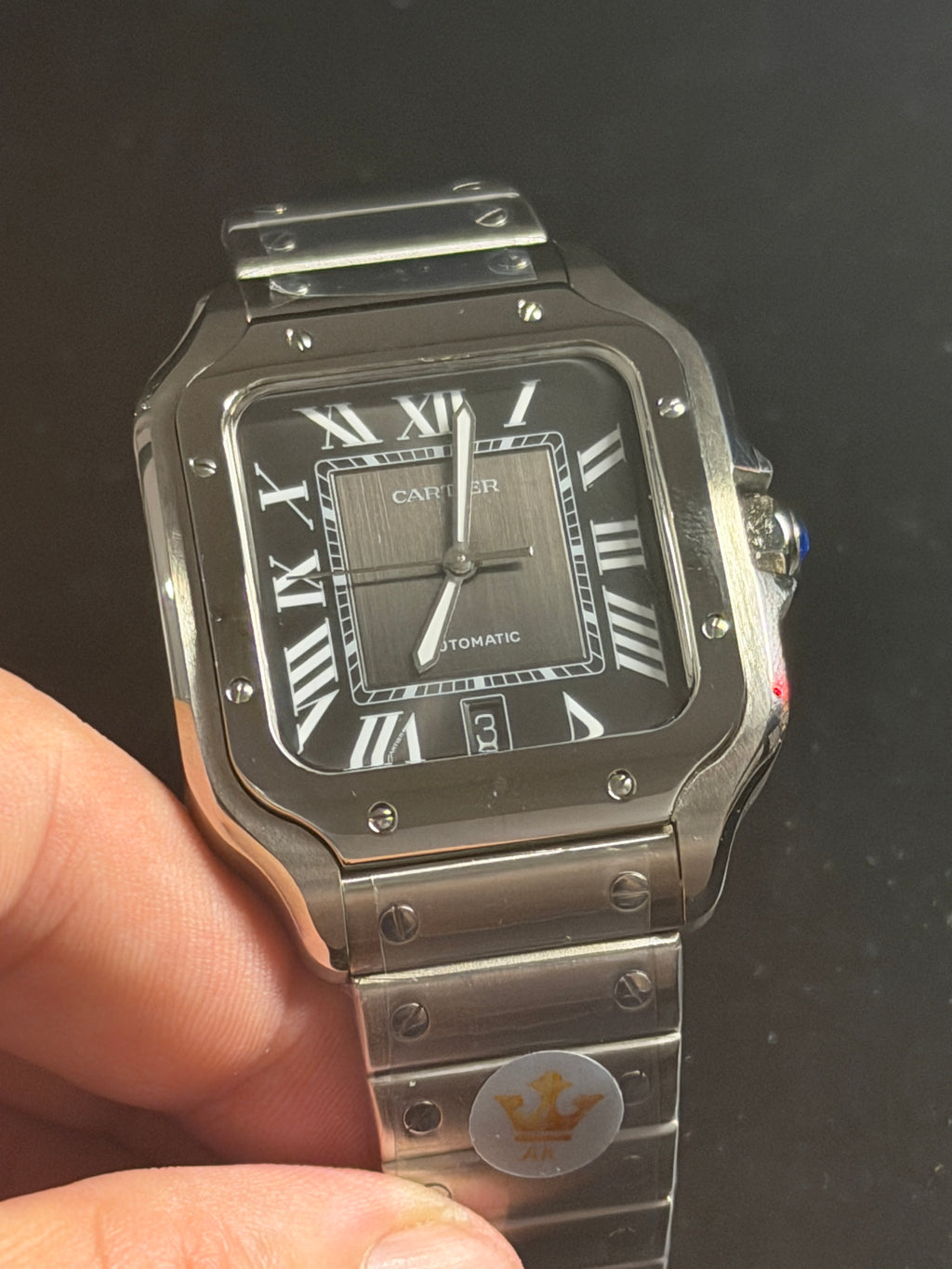 Cartier Santos Automático – Premium AAA+ | Vidro Safira | Top de Linha