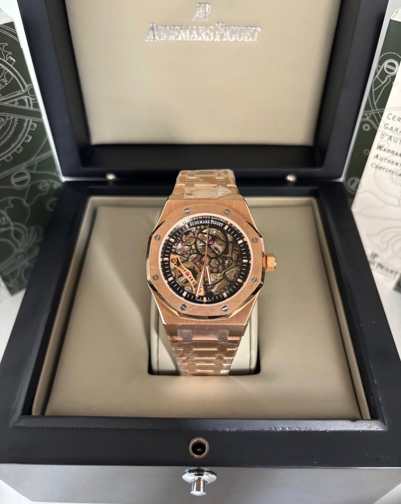 Relógio Audemars Piguet Royal Oak Skeleton Premium AAA+ Automático – Linha Top
