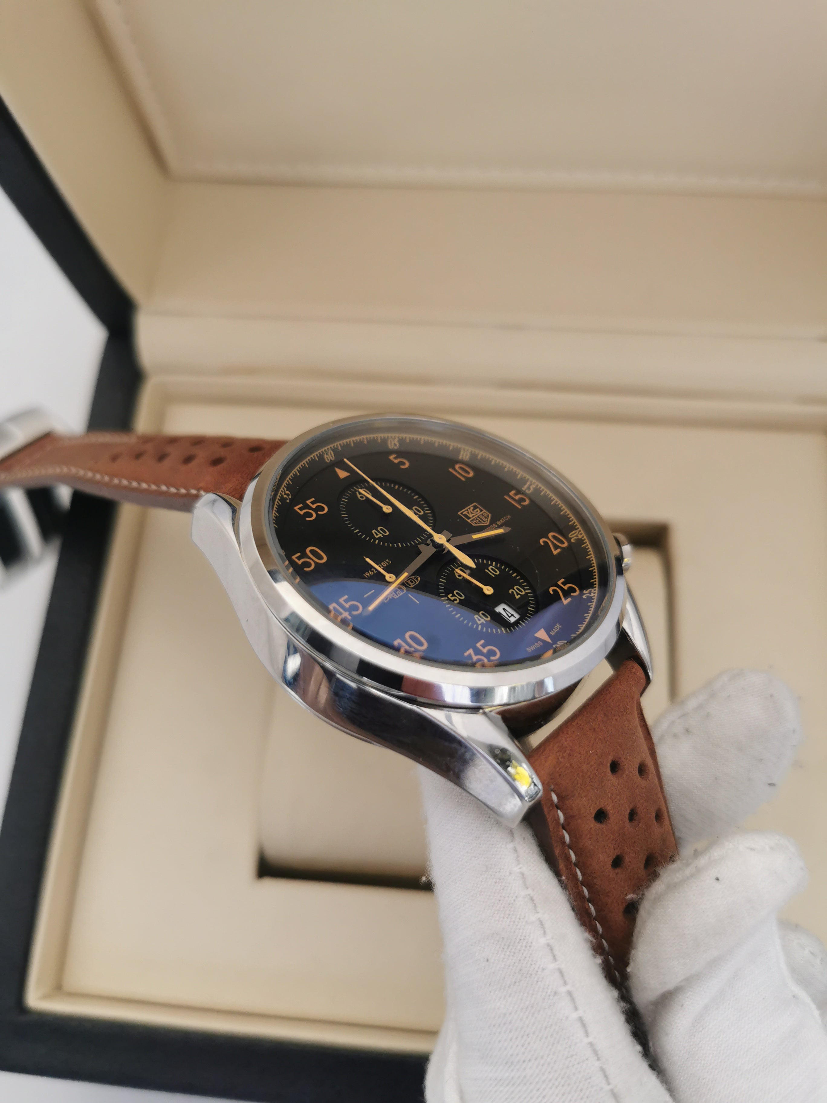 TAG Heuer Carrera SpaceX Edição Limitada 50 Anos - 44mm - Pulseira Couro - Premium AAA+