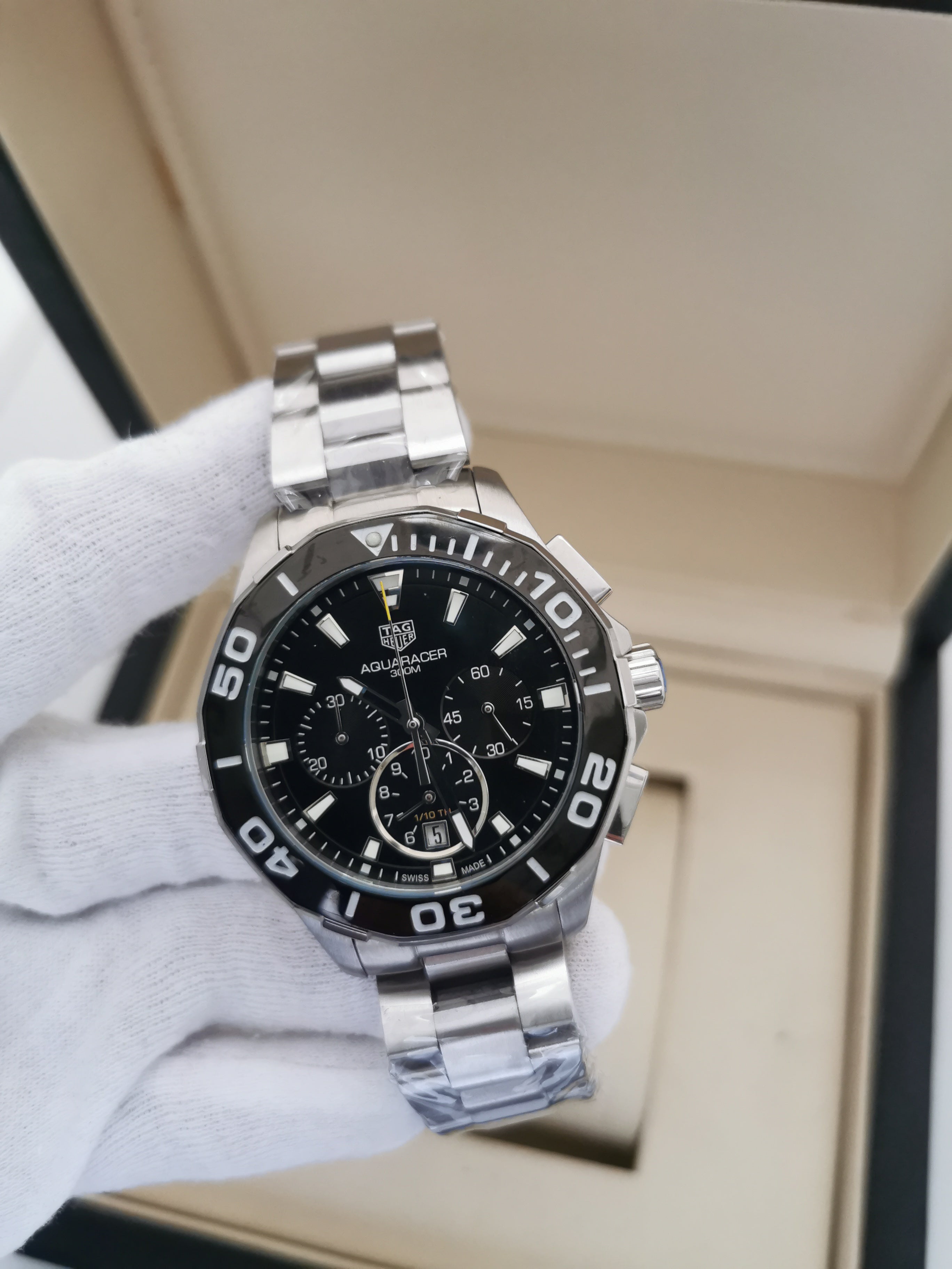 TAG Heuer Senna Formula 1 Calibre 16 - 43mm - Vidro Safira - Aço Inoxidável - Premium  AAA+