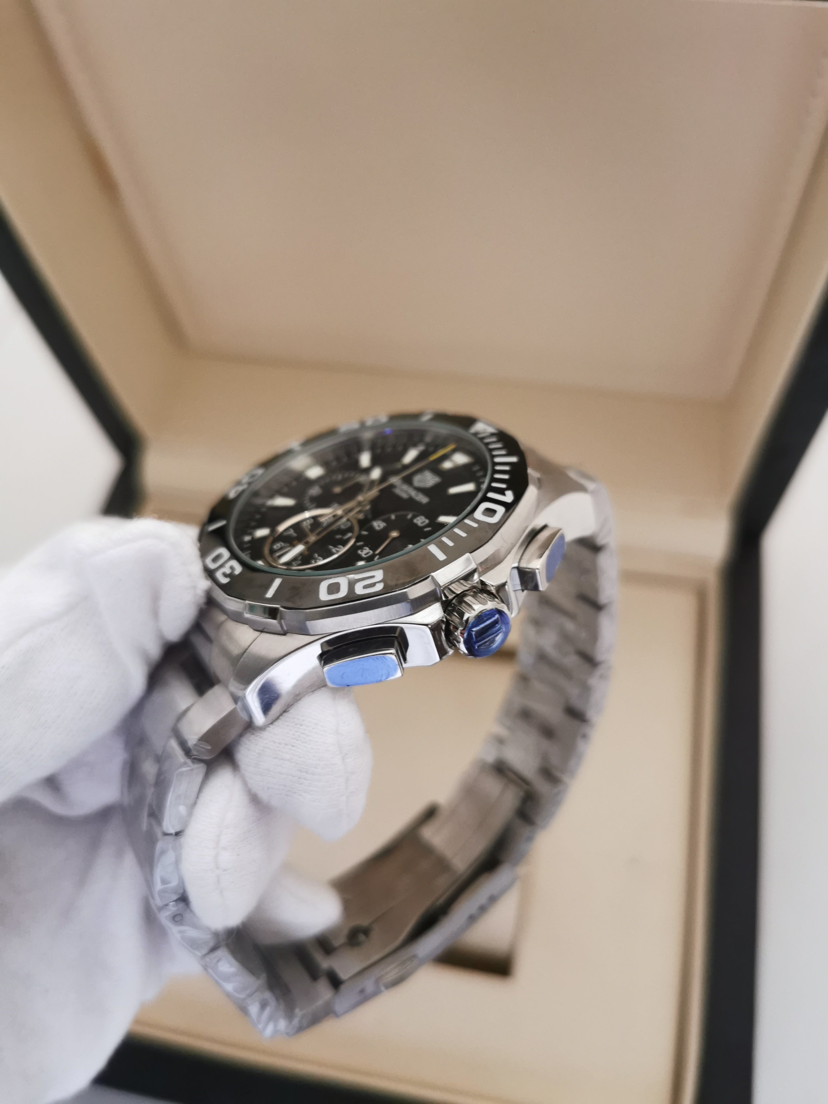 TAG Heuer Senna Formula 1 Calibre 16 - 43mm - Vidro Safira - Aço Inoxidável - Premium  AAA+