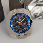 TAG Heuer Formula 1 Azul – Aço Inoxidável - Vidro Cristal Safira - 43mm - Cronógrafo funcional | Premium AAA+