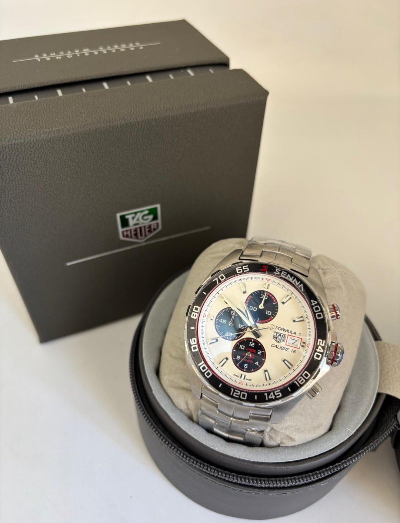TAG Heuer Formula 1 Senna – Cronógrafo – Quartzo – Aço Inox – Vidro Safira – 43mm | Premium AAA+