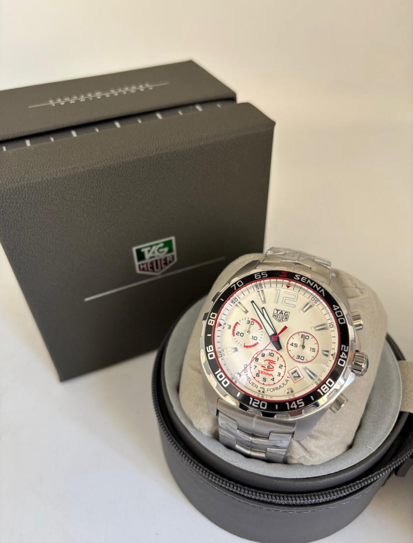 TAG Heuer Formula 1 Senna – Cronógrafo – Quartzo – Aço Inox – Vidro Safira – 43mm | Premium AAA+