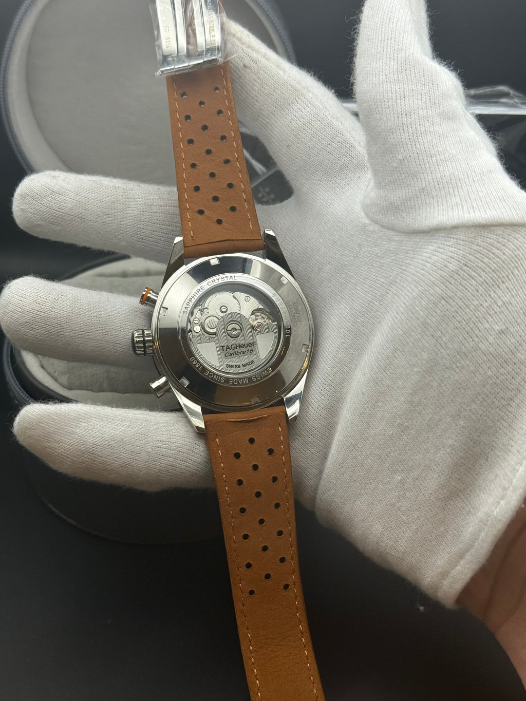 TAG Heuer Carrera Azul Cronógrafo – Automático – Vidro Safira – Couro – 43mm | Premium AAA+