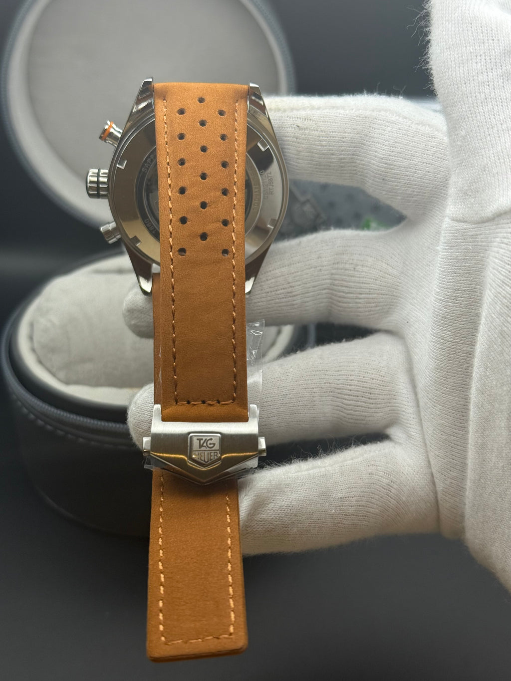 TAG Heuer Carrera Azul Cronógrafo – Automático – Vidro Safira – Couro – 43mm | Premium AAA+