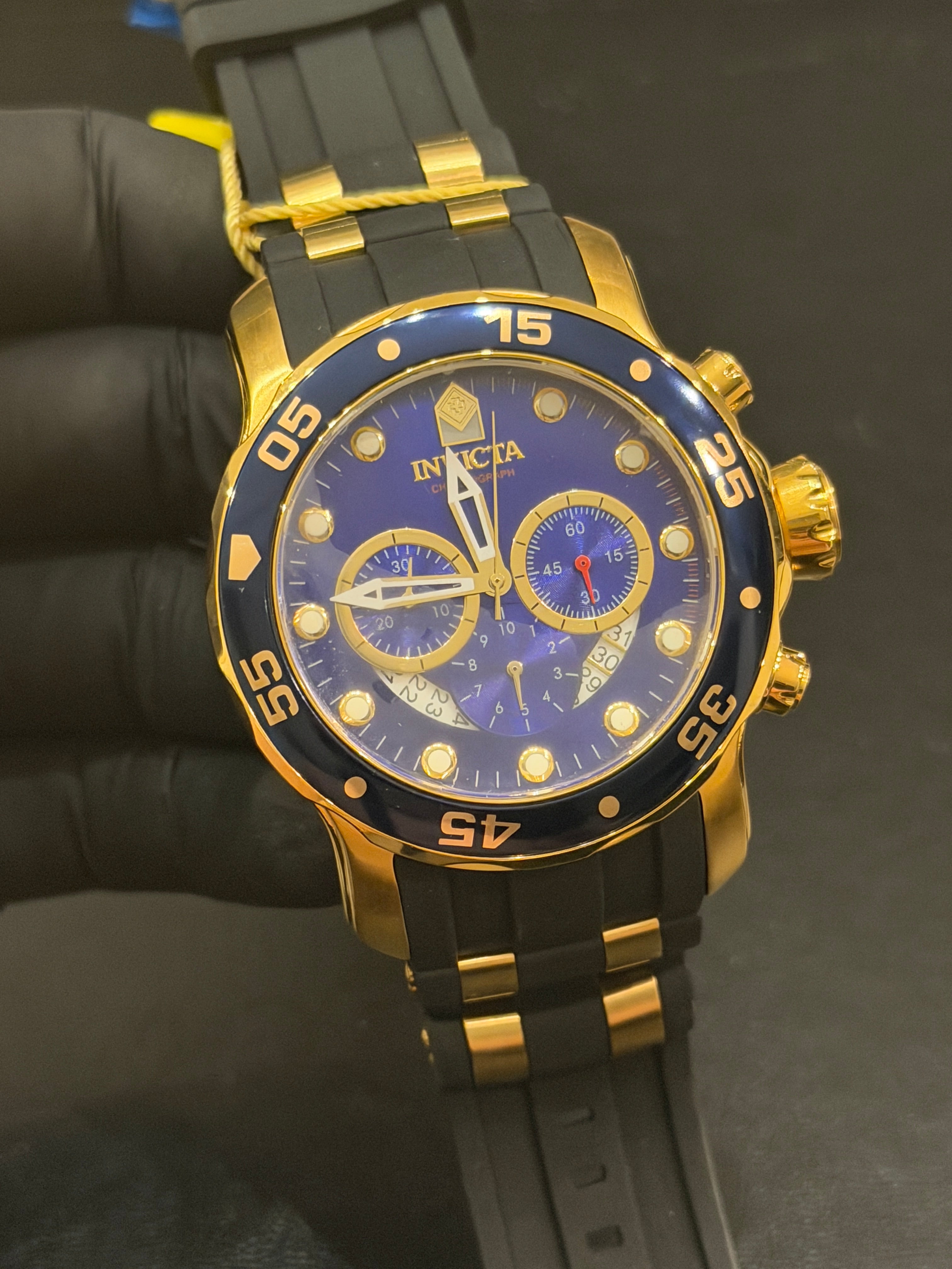 Relógio Invicta Linha Premium Gold Automático – Caixa Dourada | Design Exclusivo