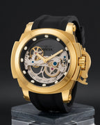 Relógio Invicta Linha Premium Gold Automático – Caixa Dourada | Design Exclusivo