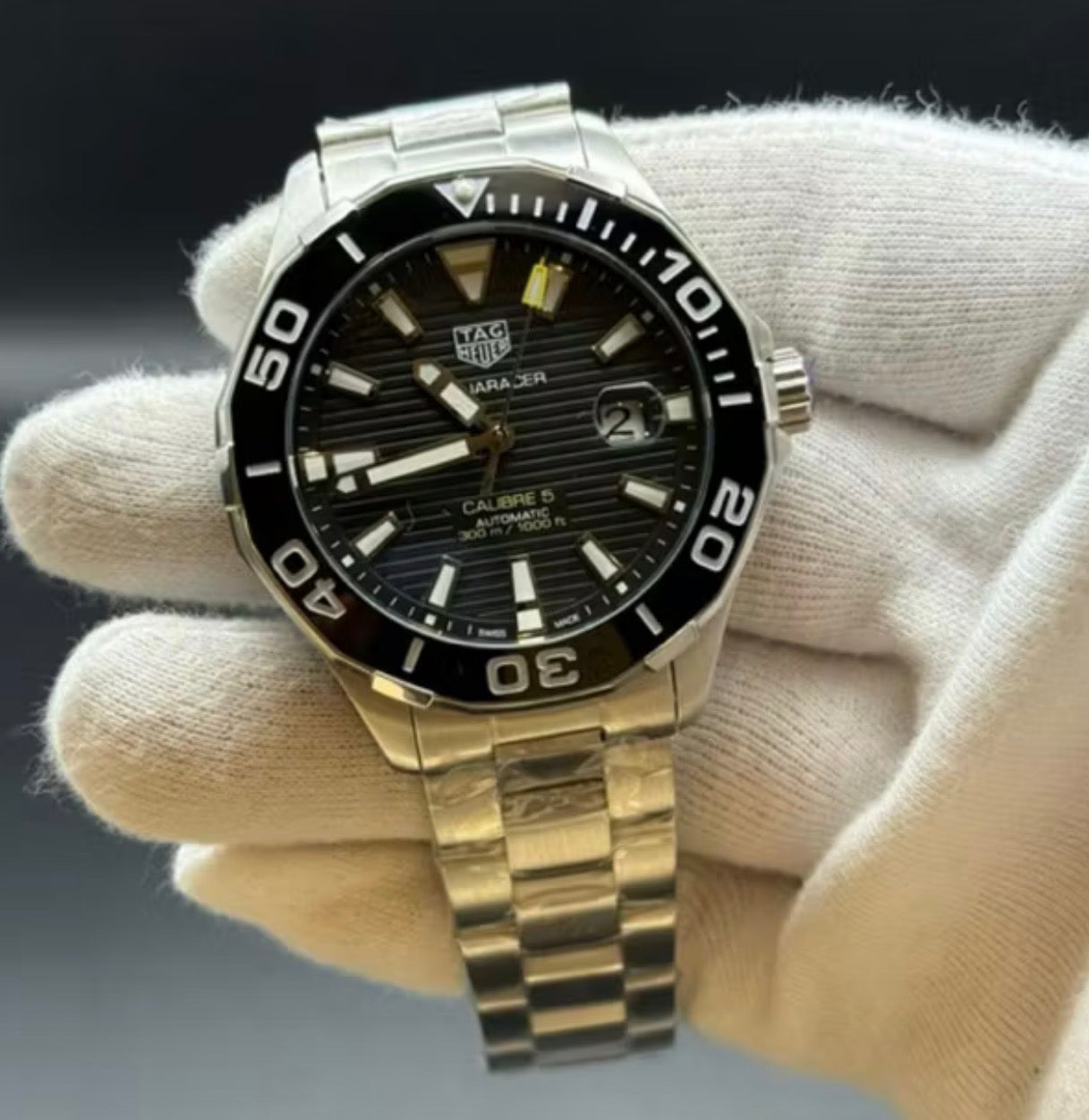 TAG Heuer Aquaracer Preto – Automático – Aço Inox – Vidro Safira – 43mm | Premium AAA+