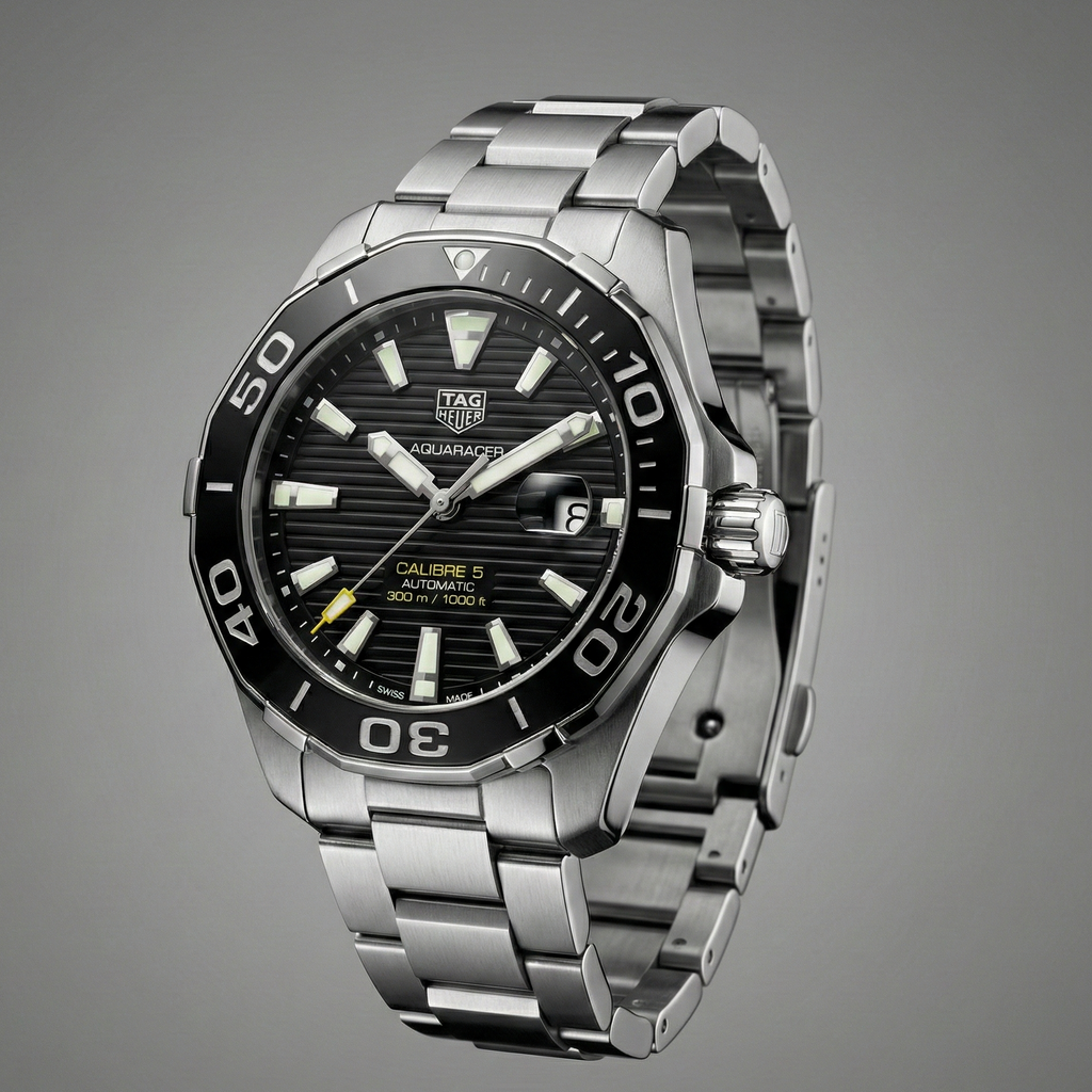 TAG Heuer Aquaracer Preto – Automático – Aço Inox – Vidro Safira – 43mm | Premium AAA+