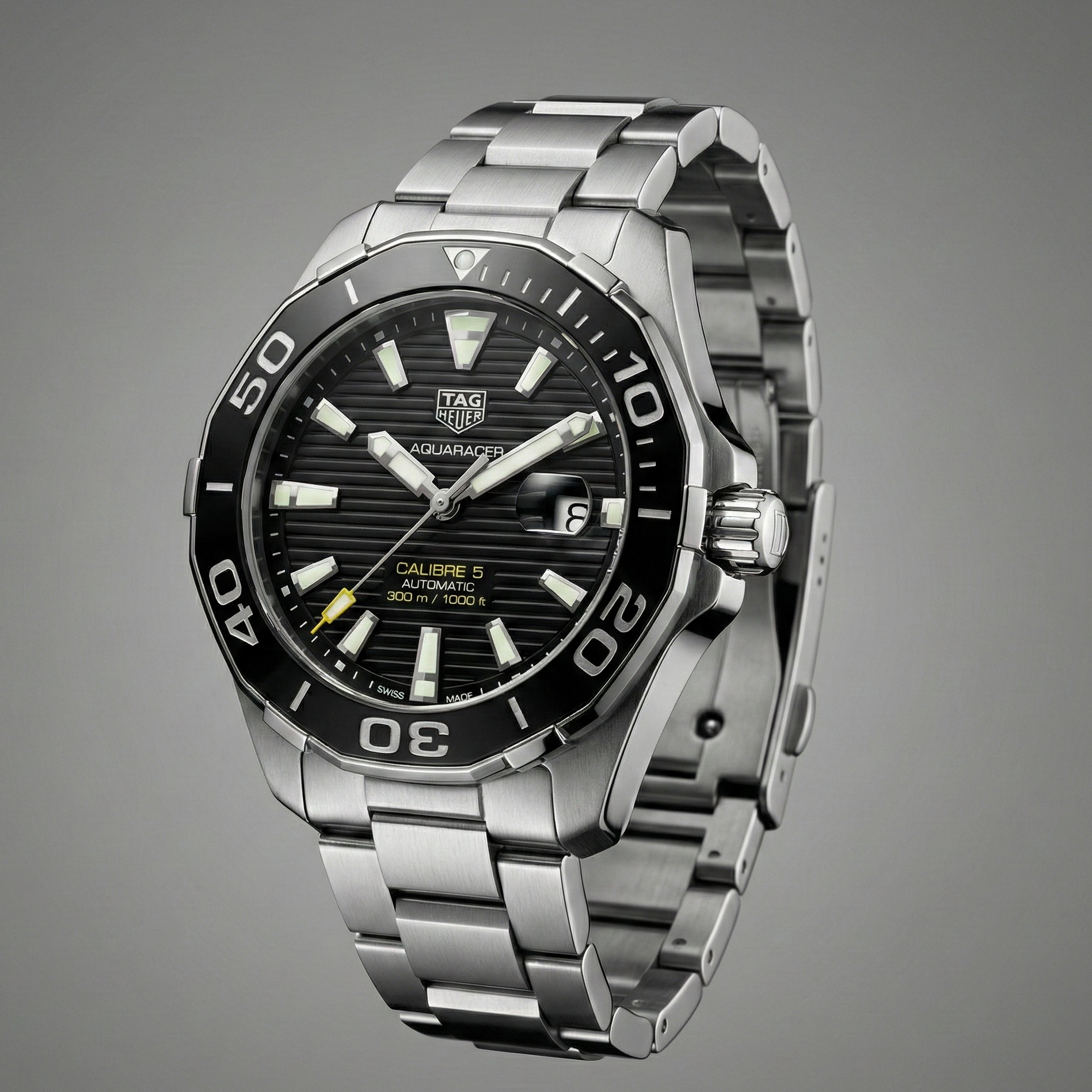 TAG Heuer Aquaracer Preto – Automático – Aço Inox – Vidro Safira – 43mm | Premium AAA+
