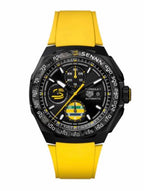TAG Heuer Formula 1 Senna – Chronograph – Preto – Pulseira Borracha Amarela – 43mm | Premium AAA+