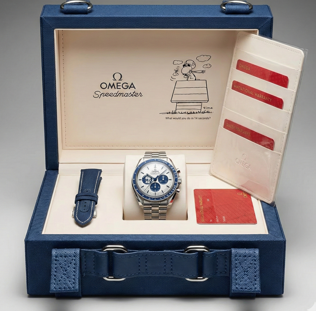 OMEGA Snoopy #50 Anniversary - Linha Super - ETA - Foguete se Move