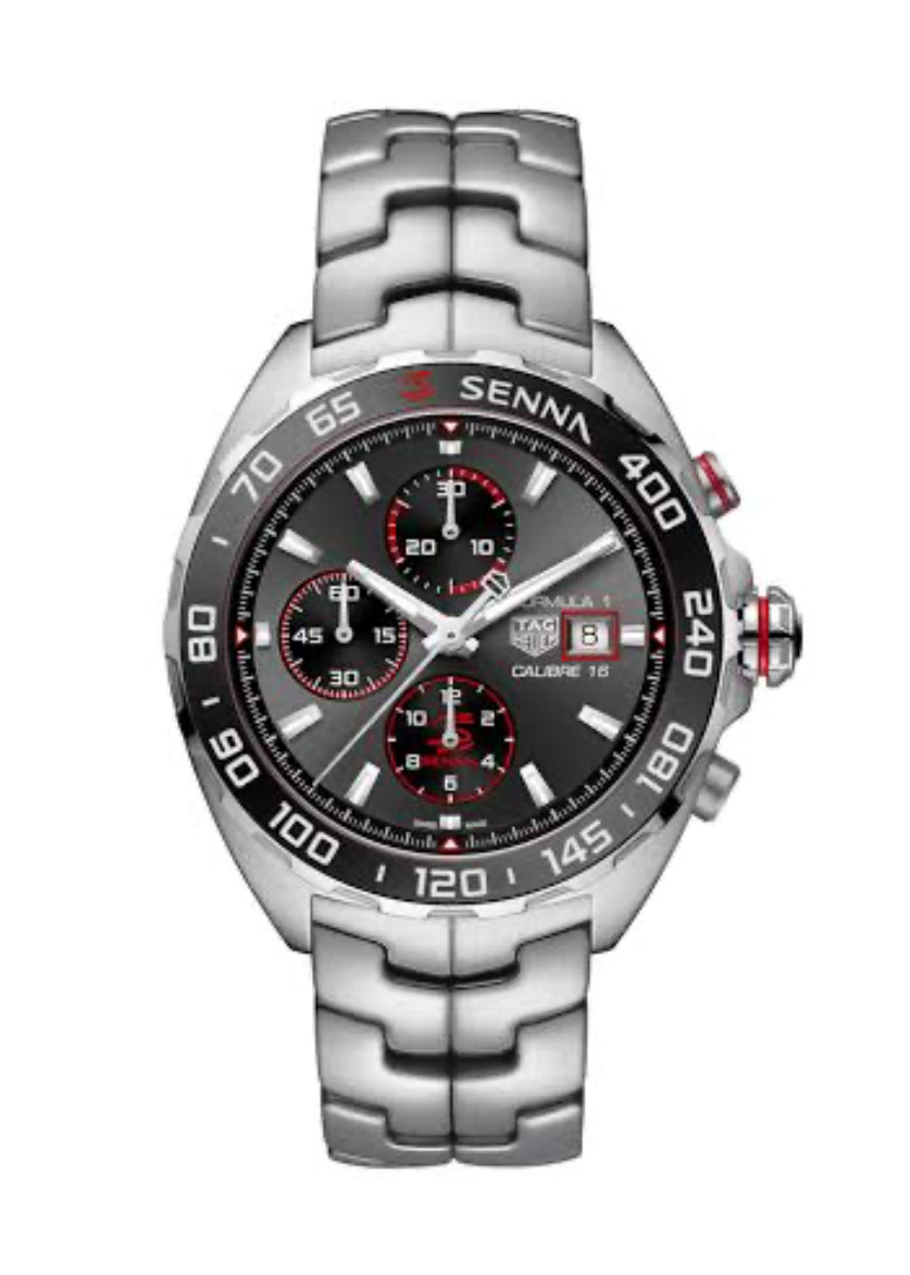 TAG Heuer Formula 1 Senna – Cronógrafo – Quartzo – Aço Inox – Vidro Safira – 43mm | Premium AAA+
