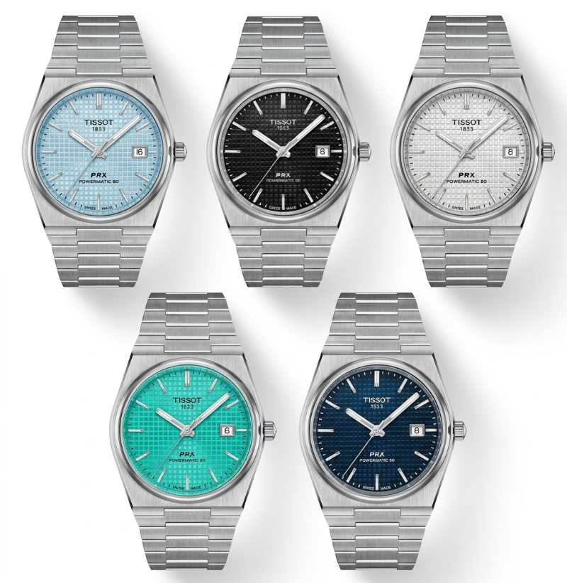 Tissot PRX Automático 40mm Linha Premium AAA+ – Vidro Safira | Aço Inoxidável