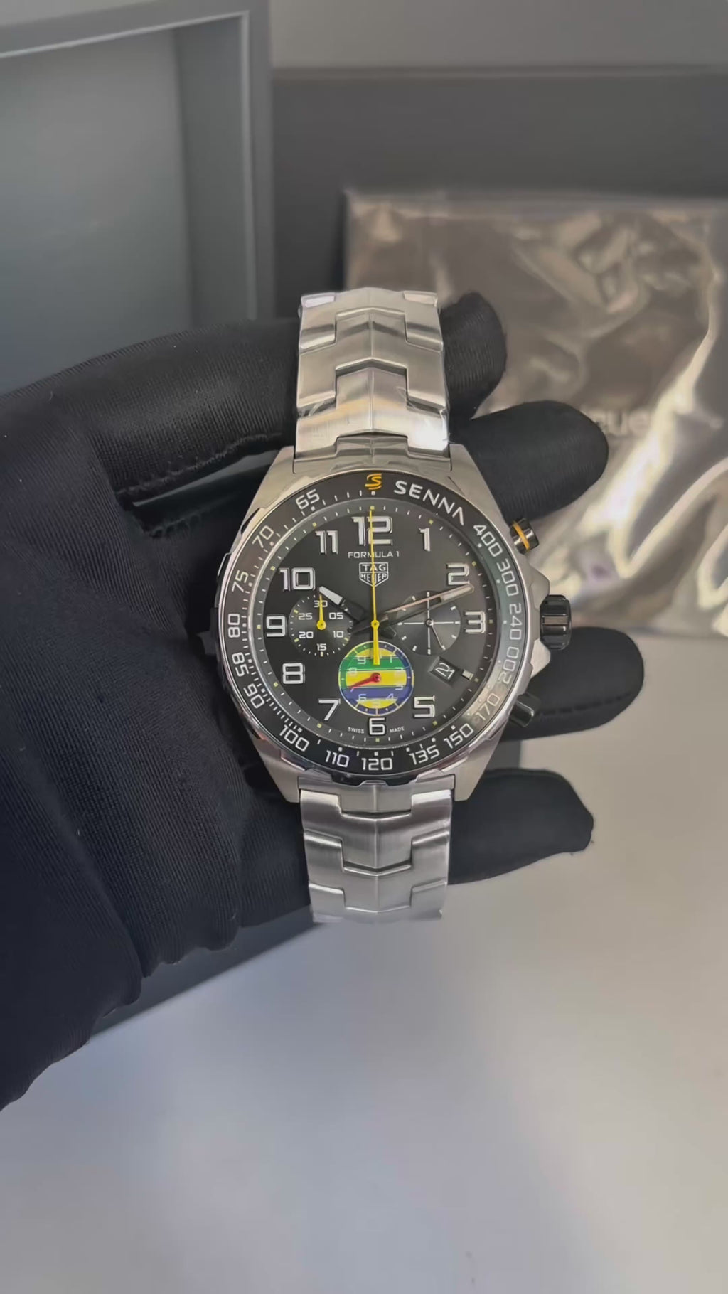 TAG Heuer Formula 1 Senna – Cronógrafo – Quartzo – Vidro Safira – Aço 904L – 43mm | Premium AAA+