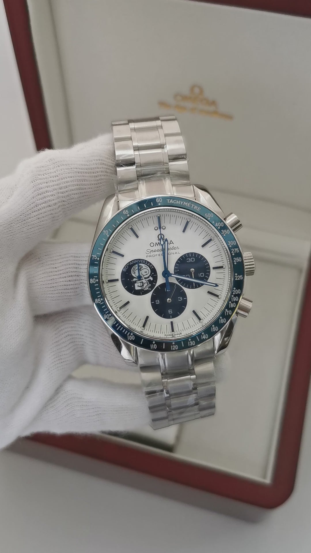 Omega Speedmaster Snoopy Premium AAA+ – 43mm | Edição Especial