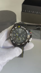 Tag Heuer Senna Premium AAA+ – Couro | Vidro Safira | 44mm